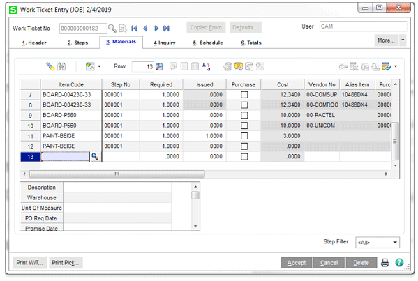 Sage 100- Distribution and Manufacturing